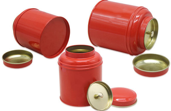 紅色喜慶茶(cha)葉罐